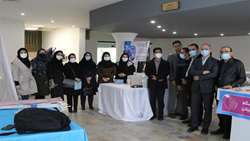 حضور تیم مرکز رشد بالینی بیمارستان ولایت رشت در نمایشگاه فناور د